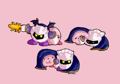 Meta Knight and Kirby