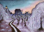 Violet Winter Land