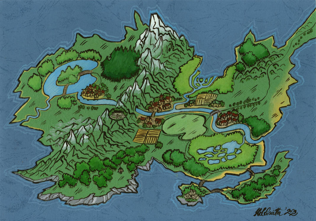 Colorful Map by HelviRiitta on DeviantArt