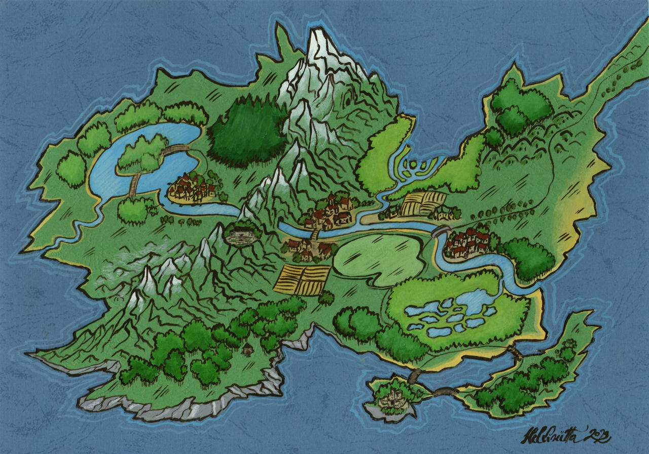 Colorful Map by HelviRiitta on DeviantArt