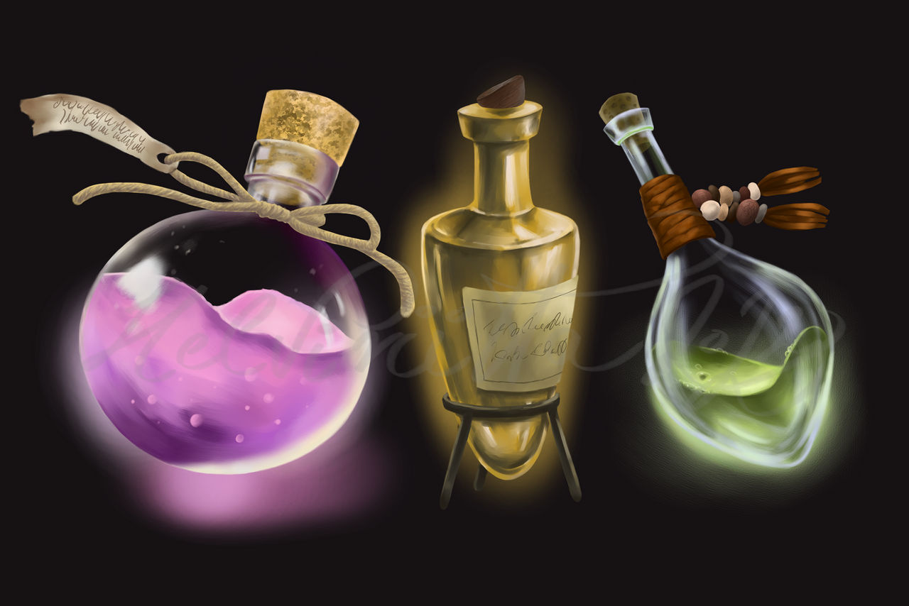 Split Potion Potions II by HelviRiitta on DeviantArt