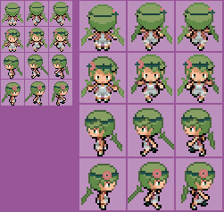 Pokemon SM Mallow overworld sprite by Zender1752