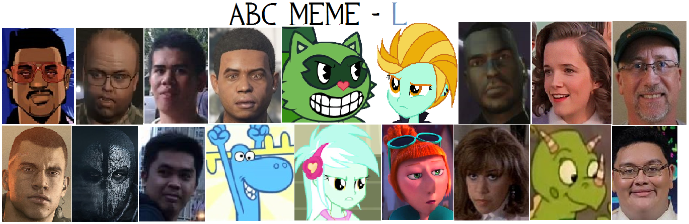 Abc Basic Meme ABC Meme - L by LuisLopezV on DeviantArt