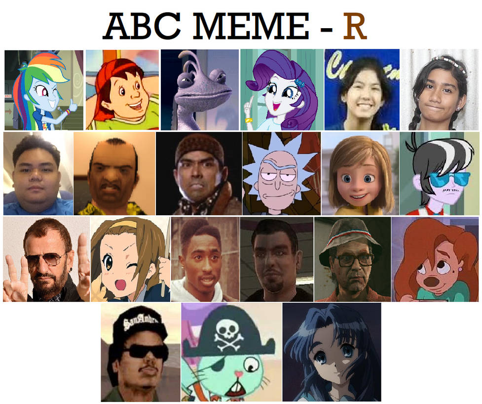 Abc Basic Meme ABC Meme - R by LuisLopezV on DeviantArt