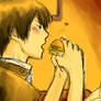 Hibari wuvs hamburgers