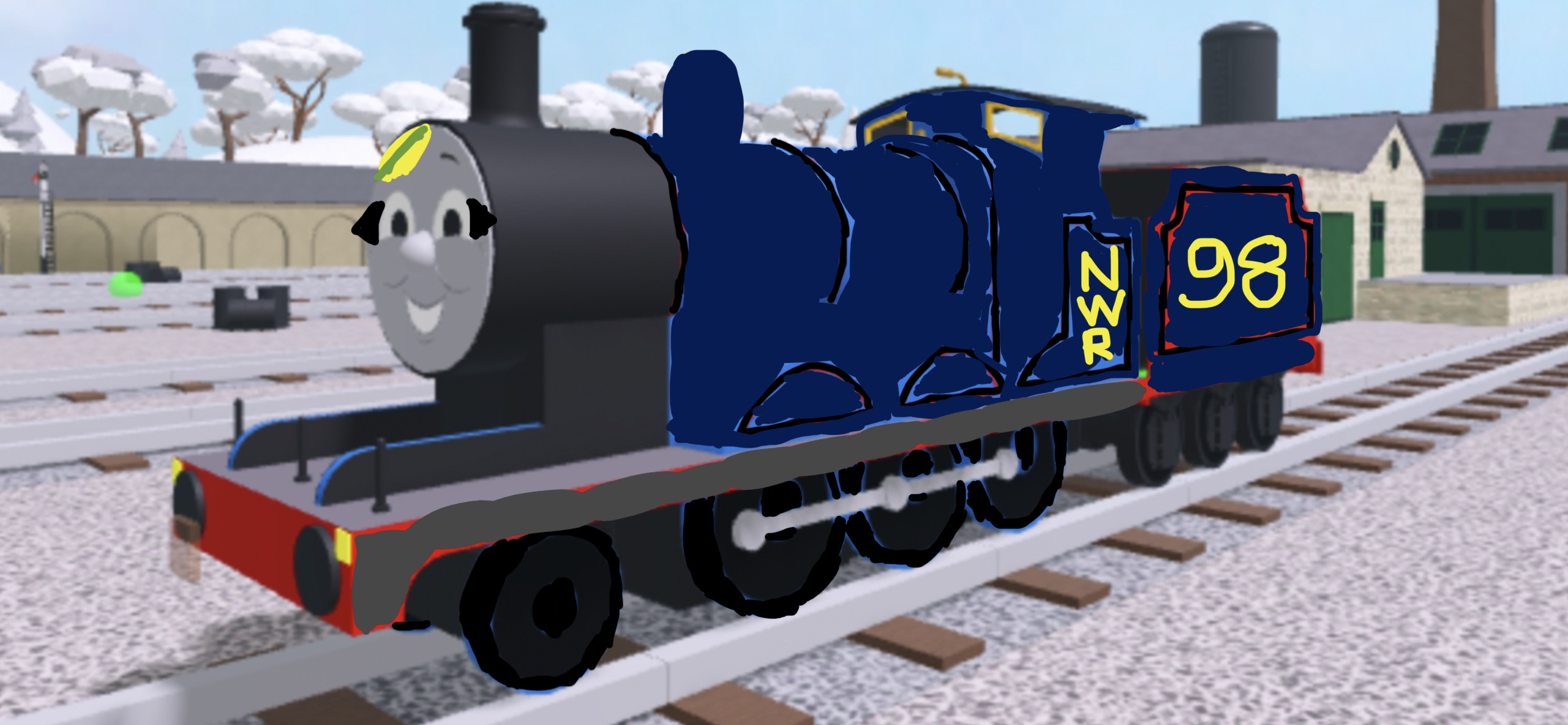 Brisa the Dark Blue Tender Engine (BTWF) by Juliantsk123 on DeviantArt