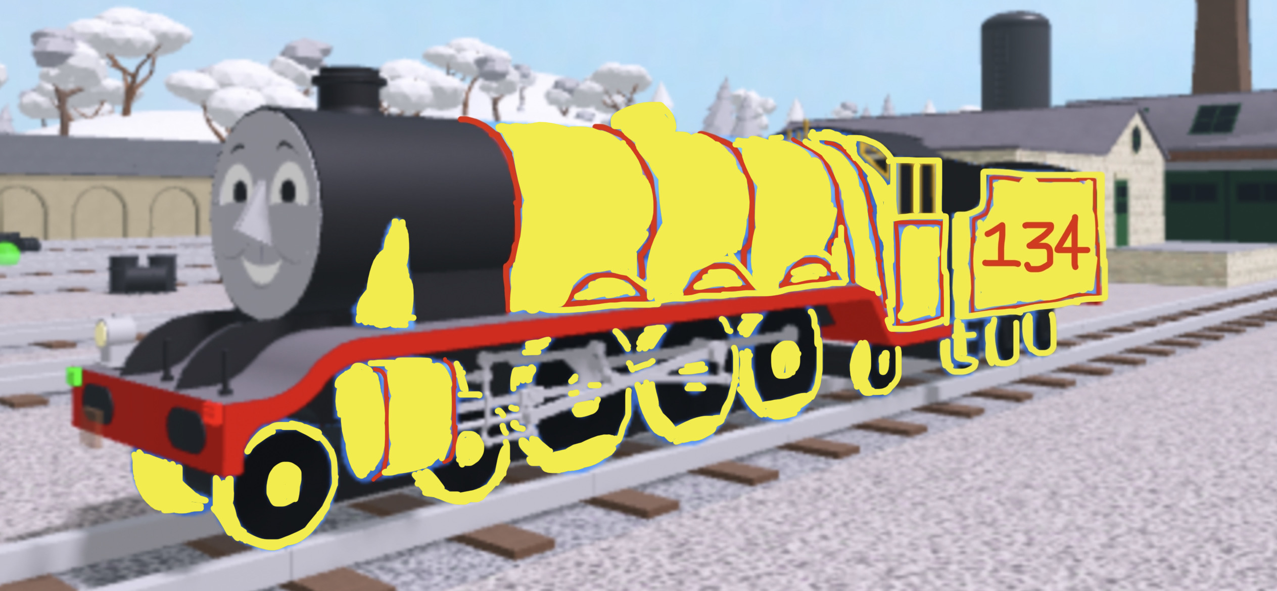 Johnny the Big Yellow Tender Engine (BTWF) by Juliantsk123 on DeviantArt