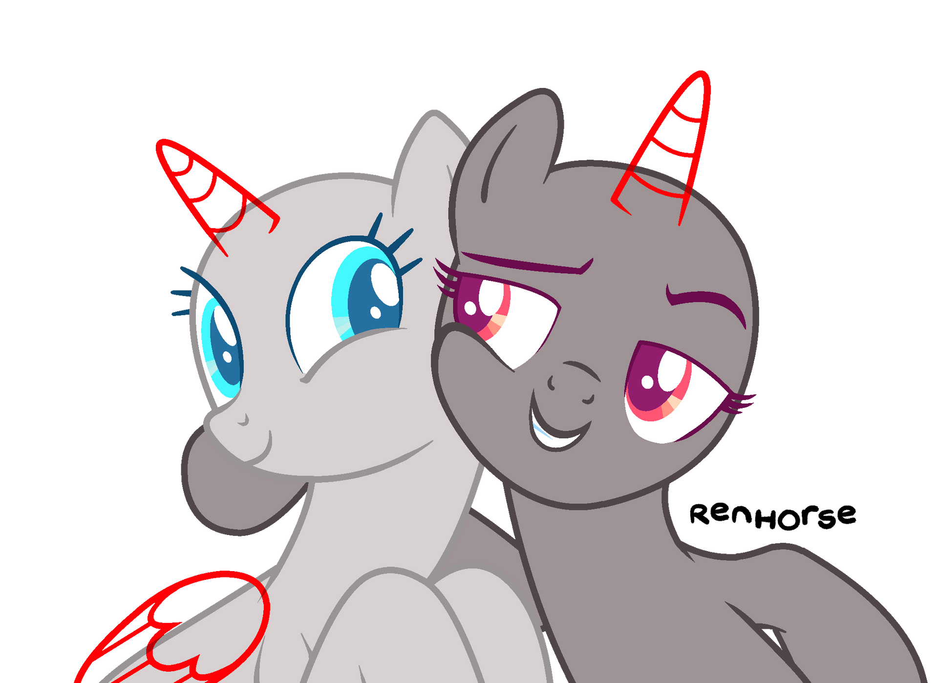 Mlp Base Rivals MLP base- best buddies! by renhorse on DeviantArt