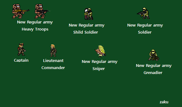 New regular army