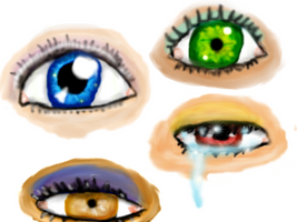 GIMP Finger Painting: Eyes