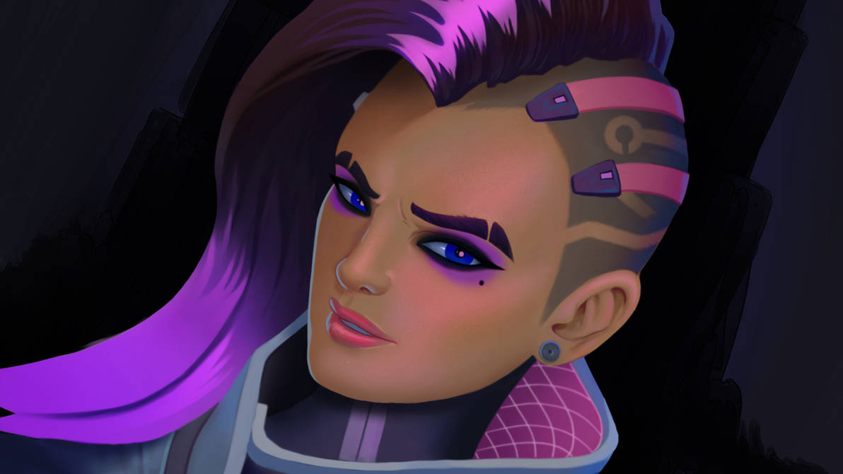 Sombra Overwatch fanart wallpaper 16BY9 by Zazoreal on DeviantArt