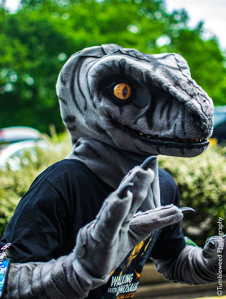 Raptor Fursuit - Rawry McRawrFace! by RestrainedRaptor on DeviantArt