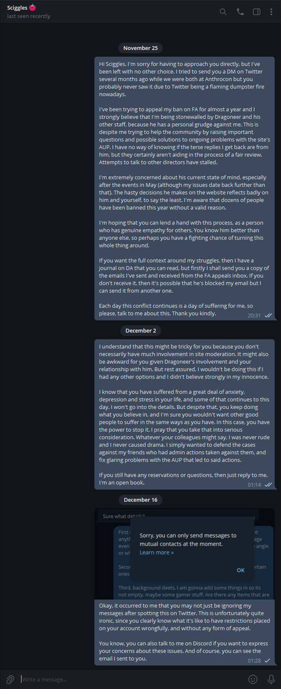 FurAffinity: The Road to a Life Sentence by RestrainedRaptor on DeviantArt