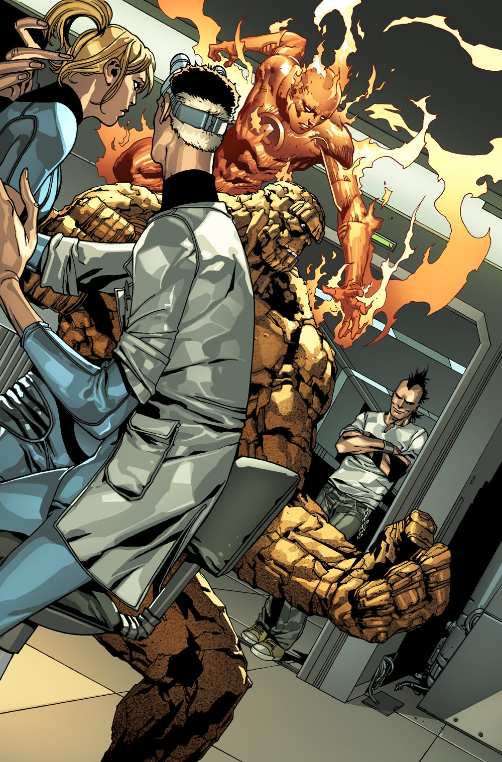 Fantastic Four and Daken. by MarteGracia