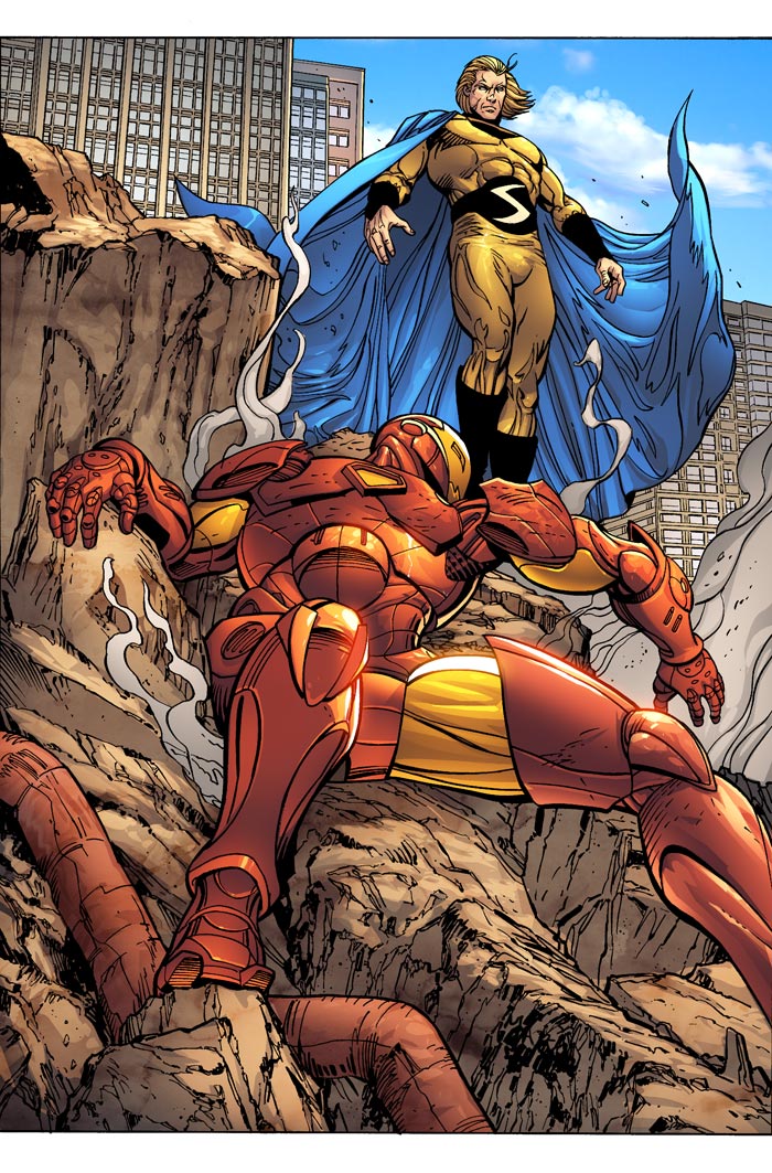 el SENTRY beats IRONMAN..omg.