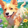 Gorgeous Dog In Meadow Hd
