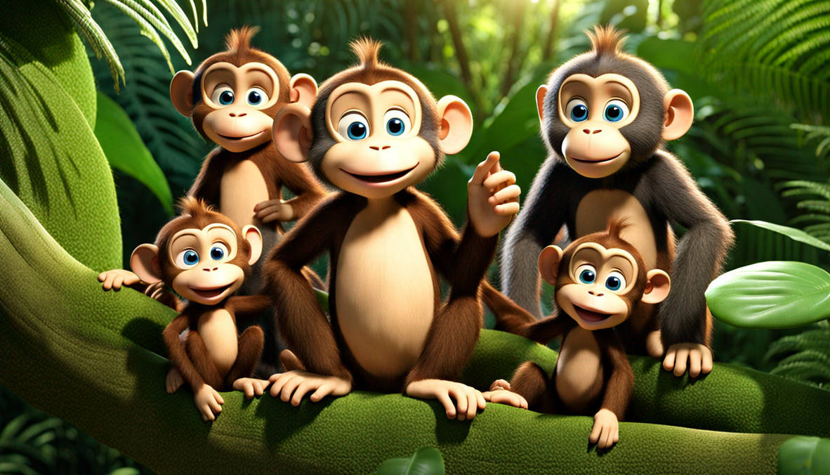 Baby Einstein Skocna monkeys in jungle by BabyEinsteinSkocna on DeviantArt