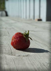 Strawberry and wood