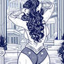 Wonder Woman Bathing