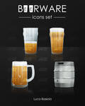 beerware icons set