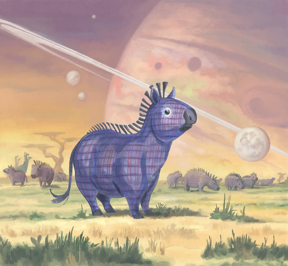 Plaid zebra by discogangsta