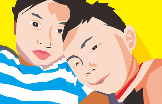 My sister and my nephew - WPAP Flat