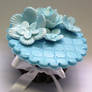 Cupcake - blue flower