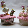 cupcakes - baby shower - stork