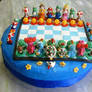 Super mario - chess-  cake