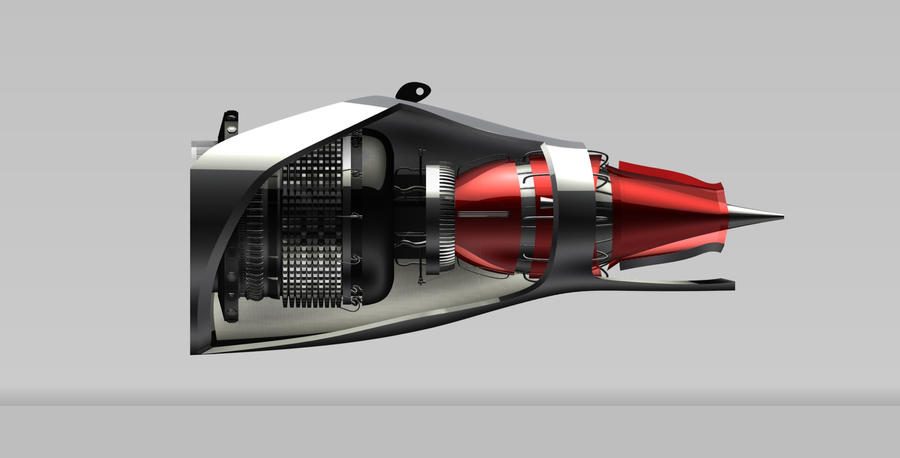 Pod Engine From the Side by b1gdan on DeviantArt