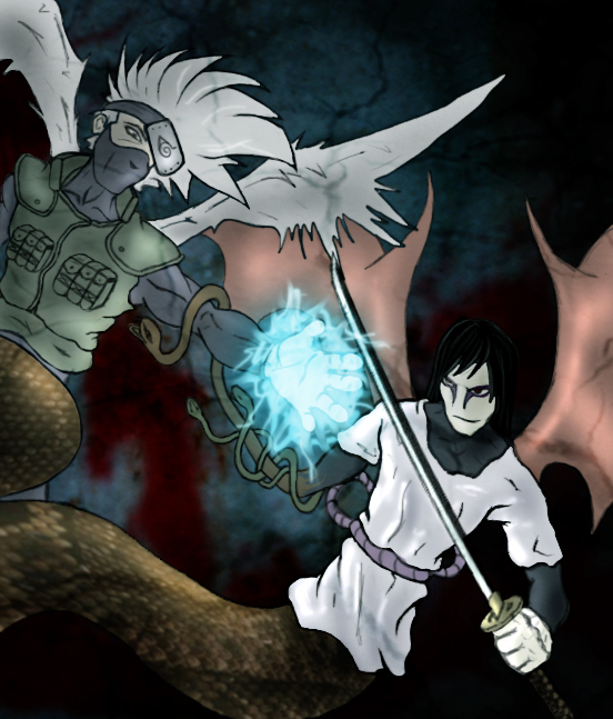 Sarutobi vs. Orochimaru +old+ by Thethiala on DeviantArt