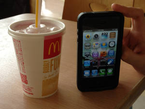 Small Soda in Japan vs. the Iphone