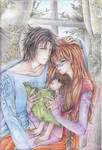 BaireixAzami with Children by Ferycute