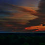 Sunset and clouds