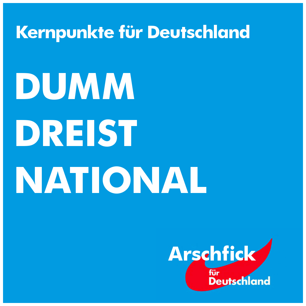 AfD-Sticker Bundestagswahl 2018