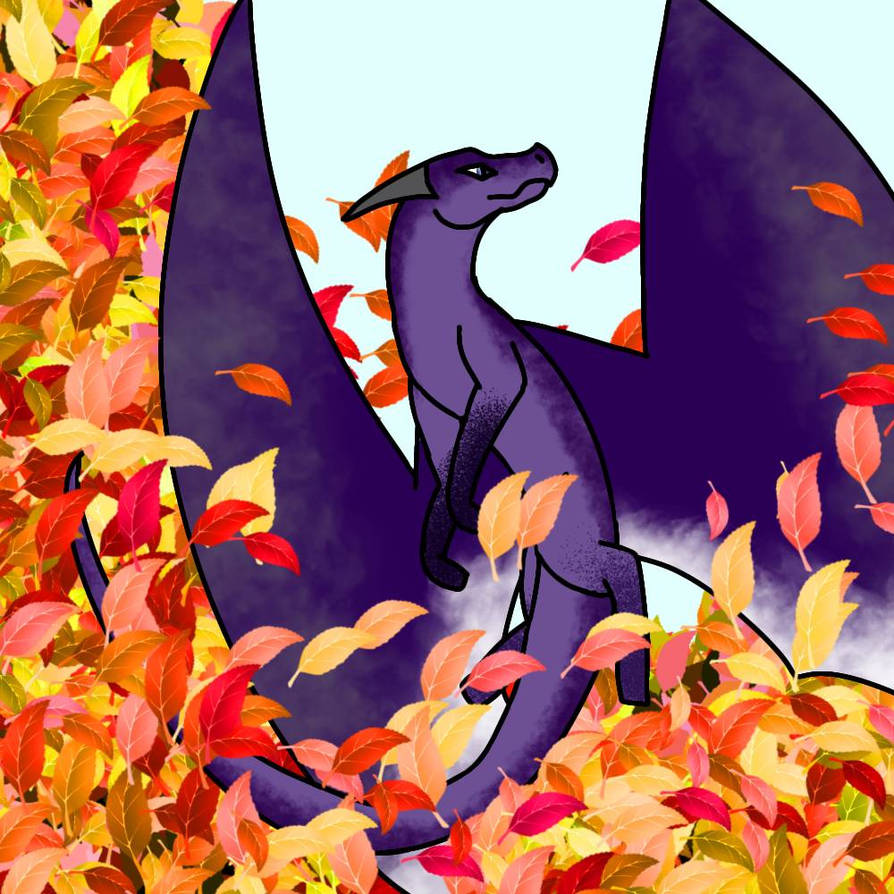 Dragon in the fall by dragonart100 on DeviantArt