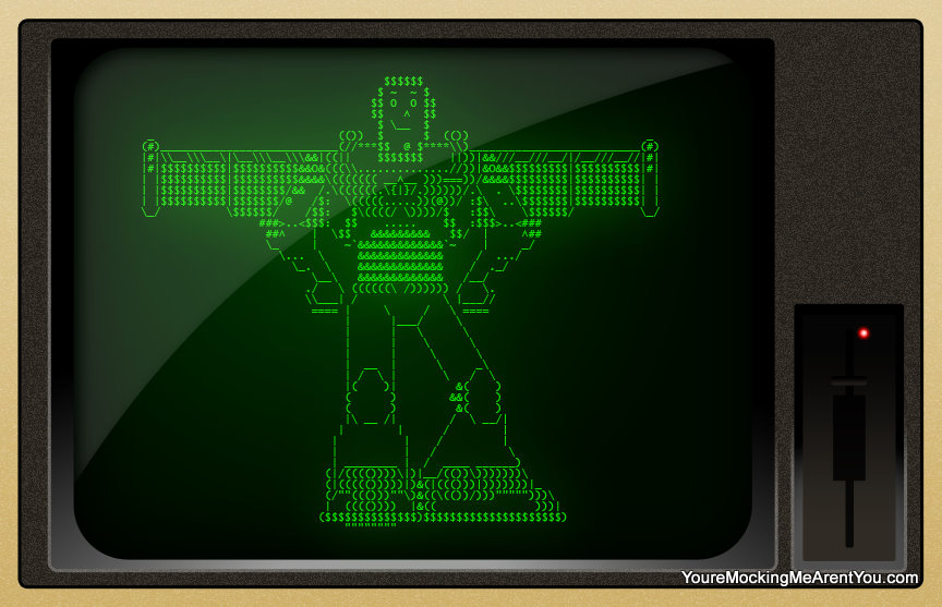 ASCII Art Buzz Lightyear