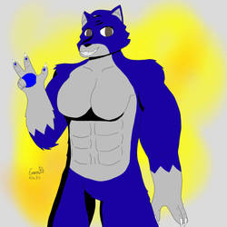 Blue Werewolf Gal