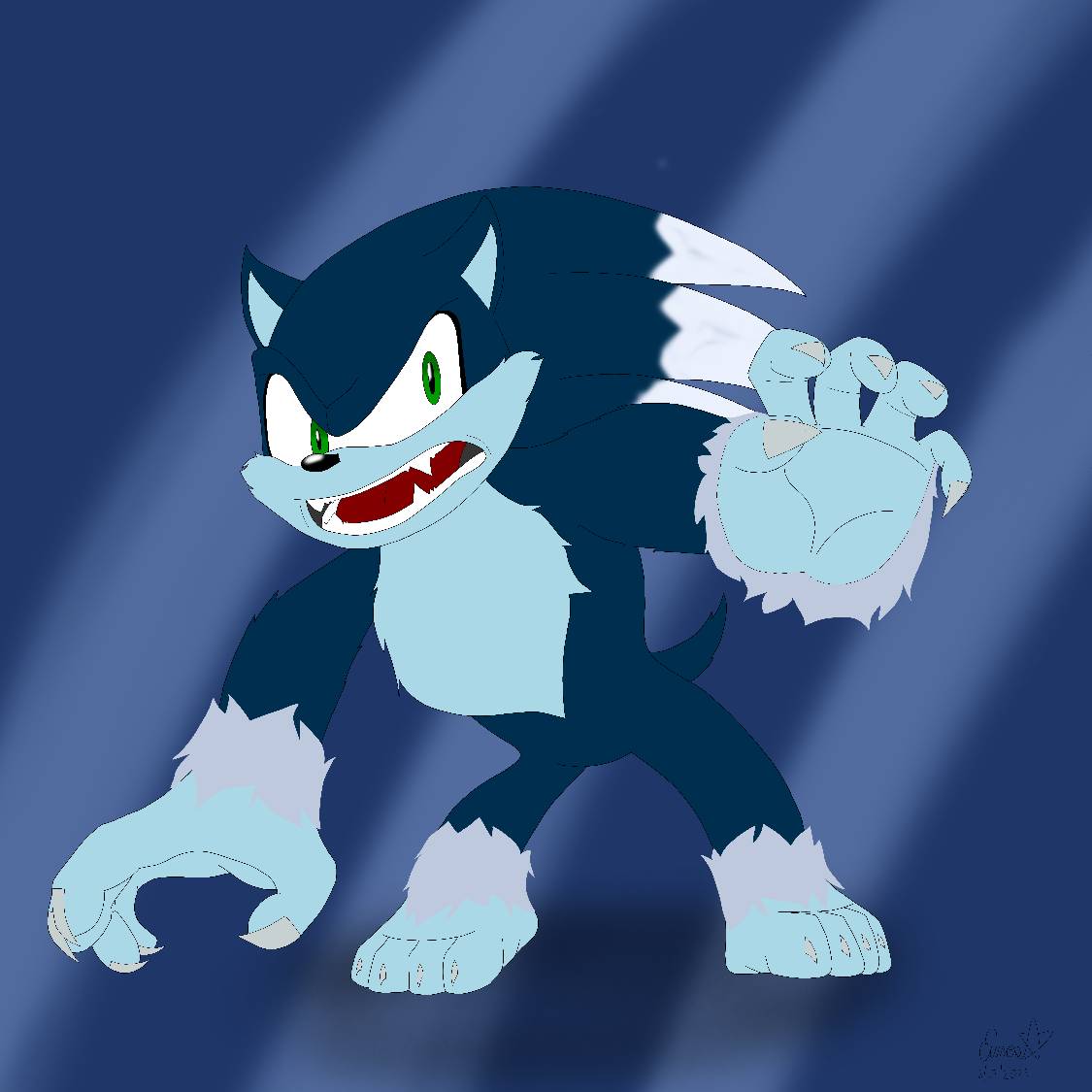 Wewhog Sonic the Werehog by Eunos16 on DeviantArt