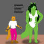 Wolf Jen and Werewolf She Hulk