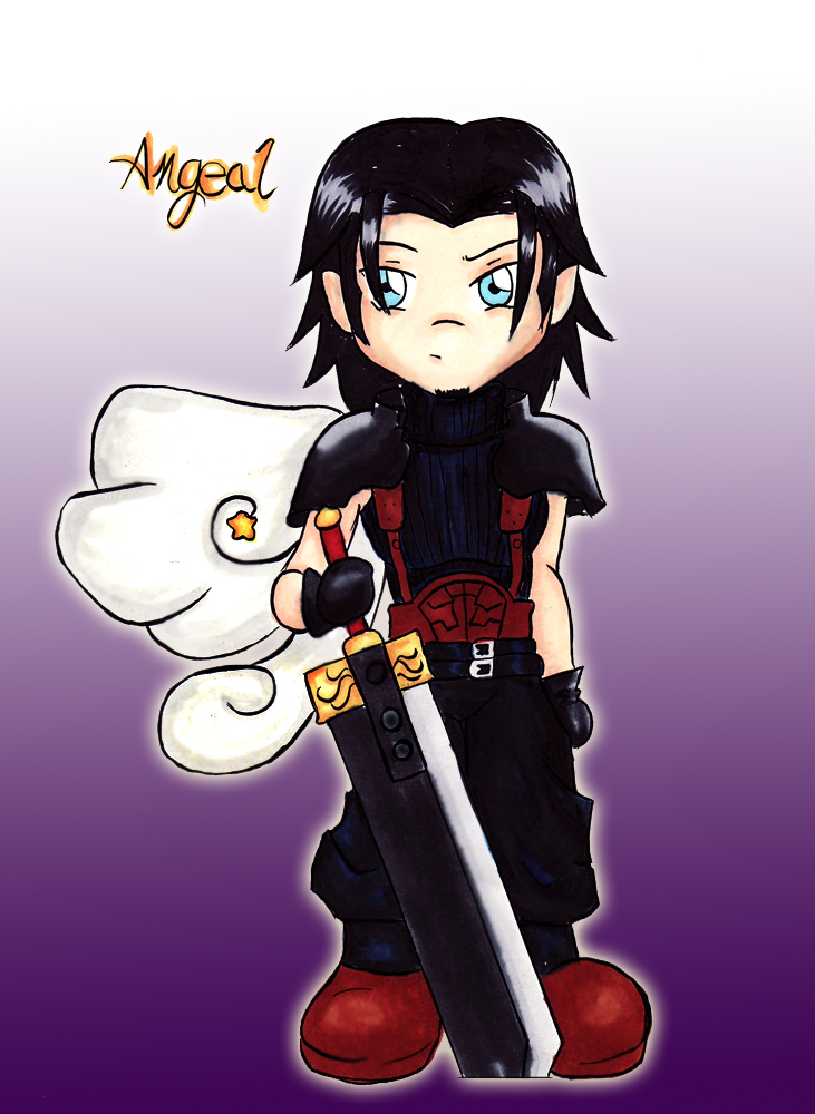 1 Winged Chibi:Angeal - Color