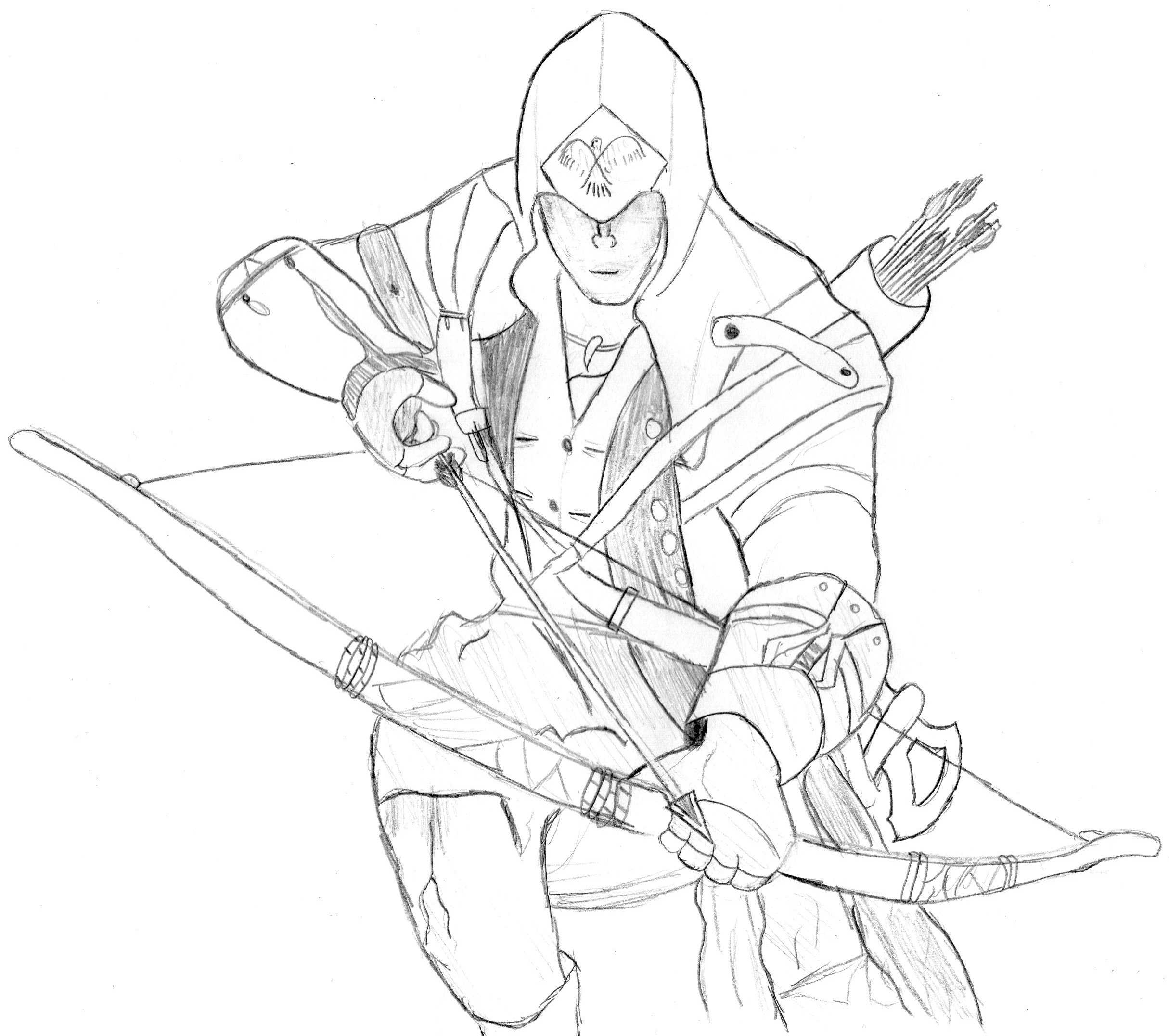 Assassin's Creed 3 Sketch by JekaMaldavan on DeviantArt