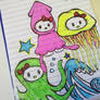 Hello Kitty Sea Creatures Doodle