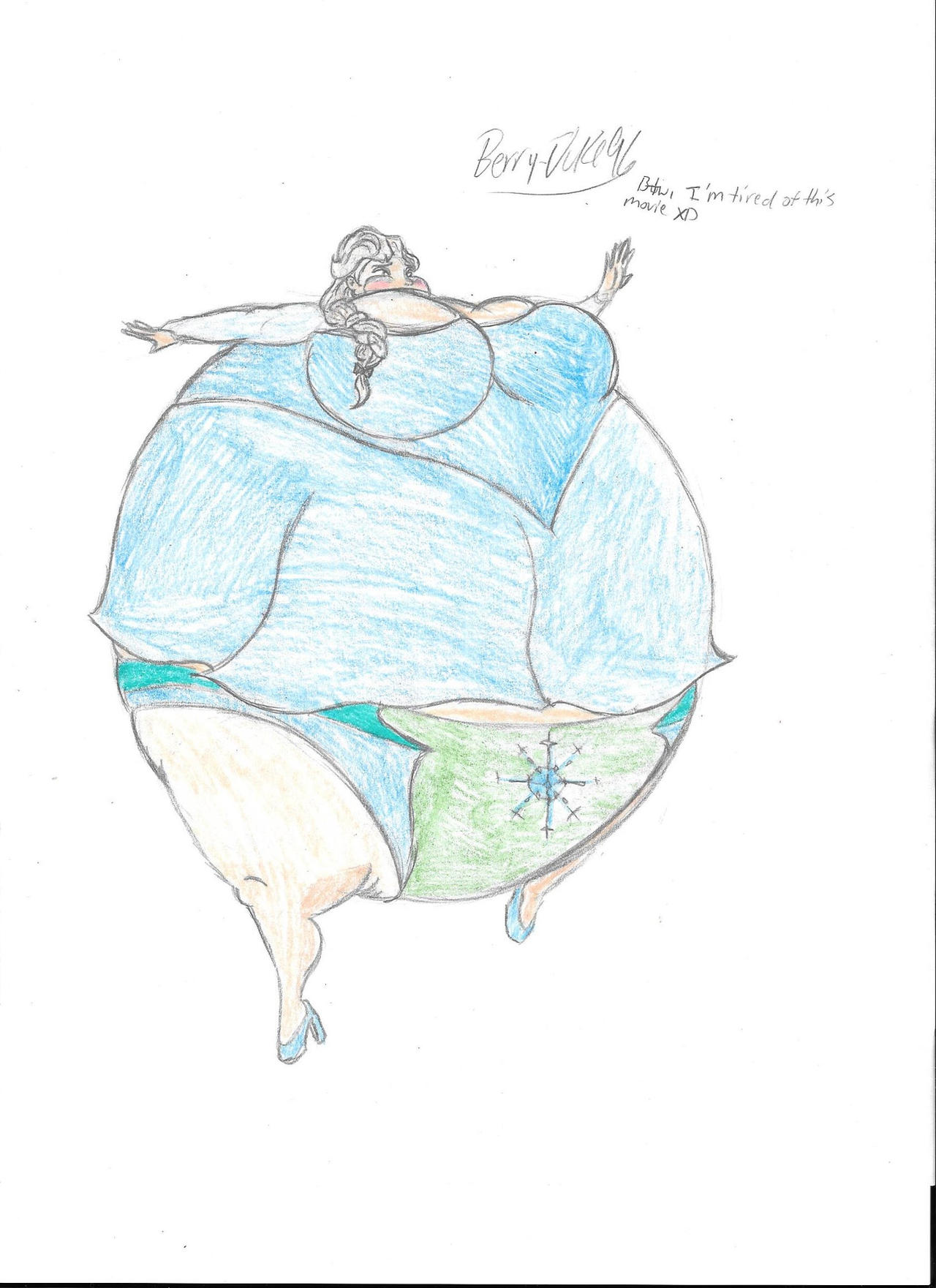 Frozen Inflation Deviantart Elsa Inflated by berry-duke96 on DeviantArt