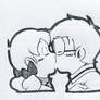 Nobita kissing Shizuka !!