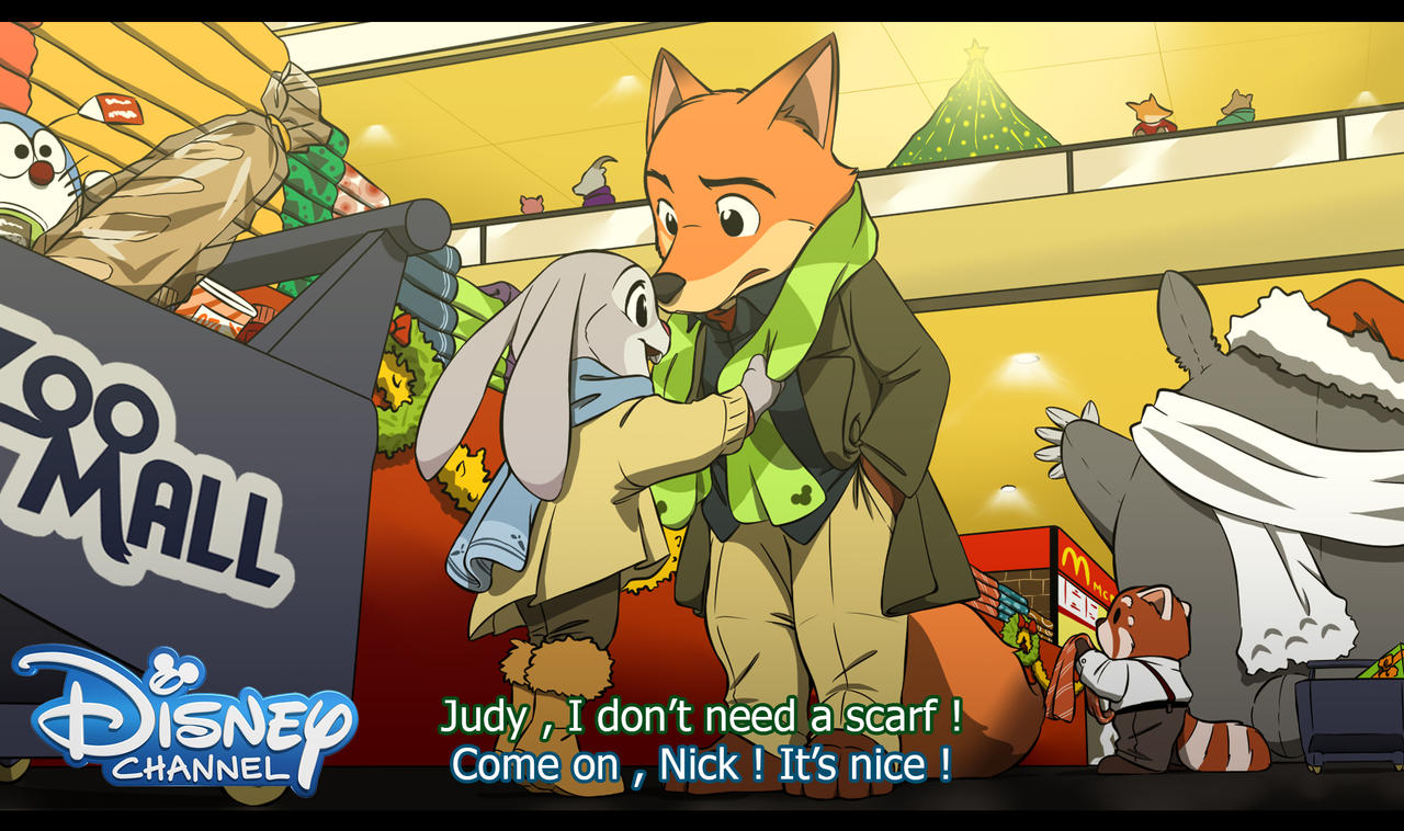 Zootopia anime - Christmas shopping