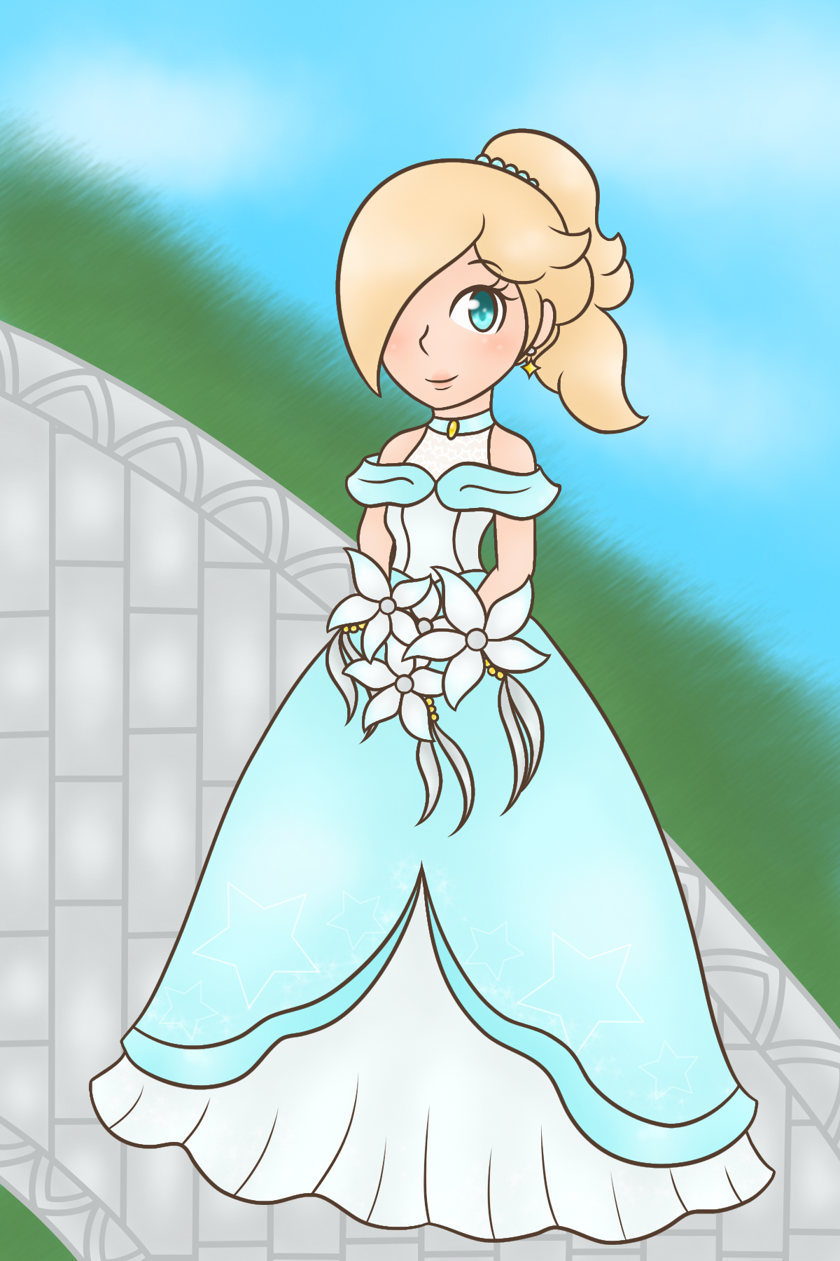 princess rosalina wedding dress Rosalina's wedding dress by KiddyfriendlyOCs on DeviantArt