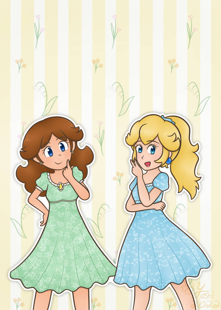 Spring dress princesses by PastelPinkYoshi on DeviantArt