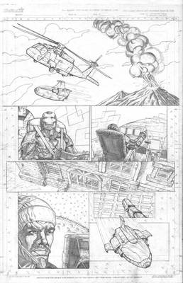 New Avengers page pencil