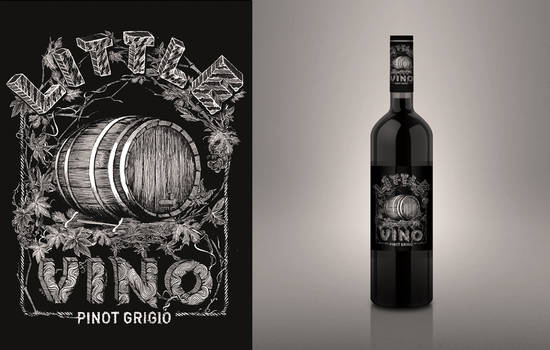 Little Vino wine label design